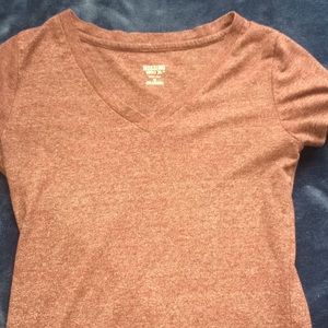 Maroon V-Neck Tee
